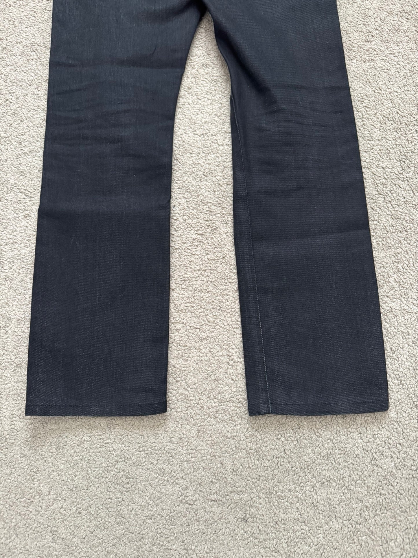 FW15 Saint Laurent by Hedi Slimane Crash Distressed D02 Denim Jeans