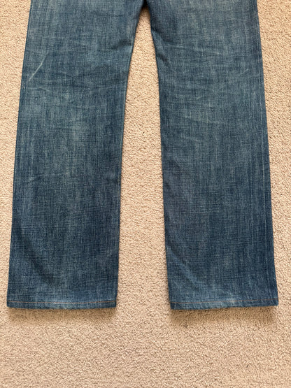 SS07 Dior Homme by Hedi Slimane Spiderweb Denim Jeans