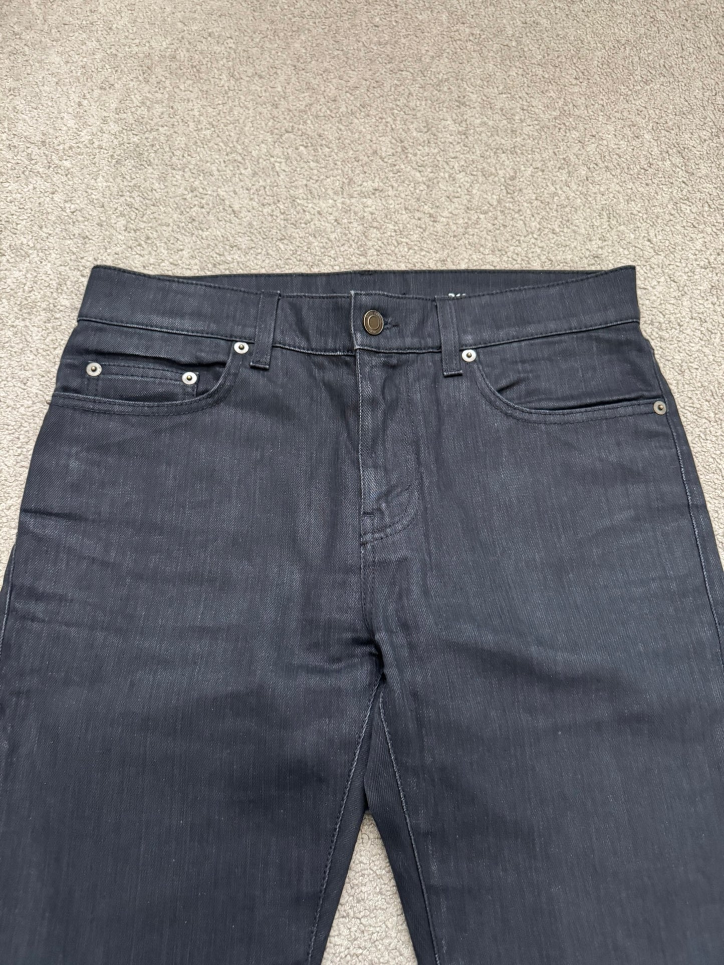 FW16 Saint Laurent by Hedi Slimane Knee Slit D10 Denim Jeans