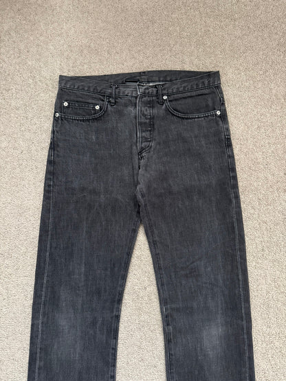 SS05 Dior Homme by Hedi Slimane MIJ Faded Black Denim Jeans