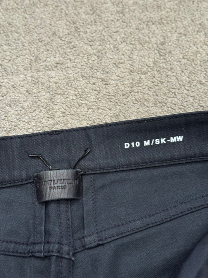 FW16 Saint Laurent by Hedi Slimane Knee Slit D10 Denim Jeans