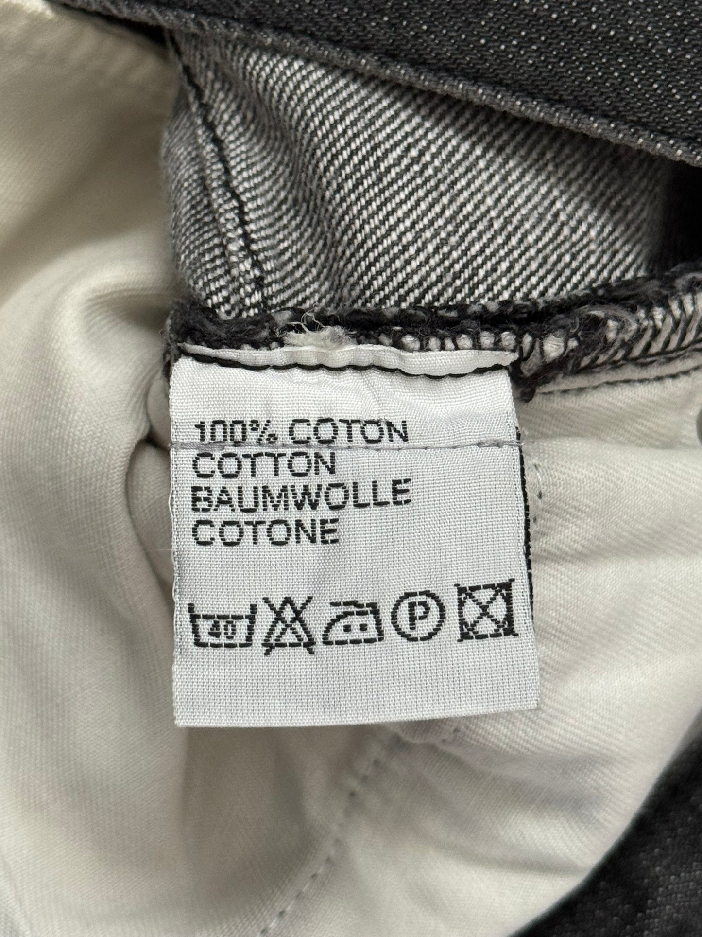 SS05 Dior Homme by Hedi Slimane MIJ Faded Black Denim Jeans