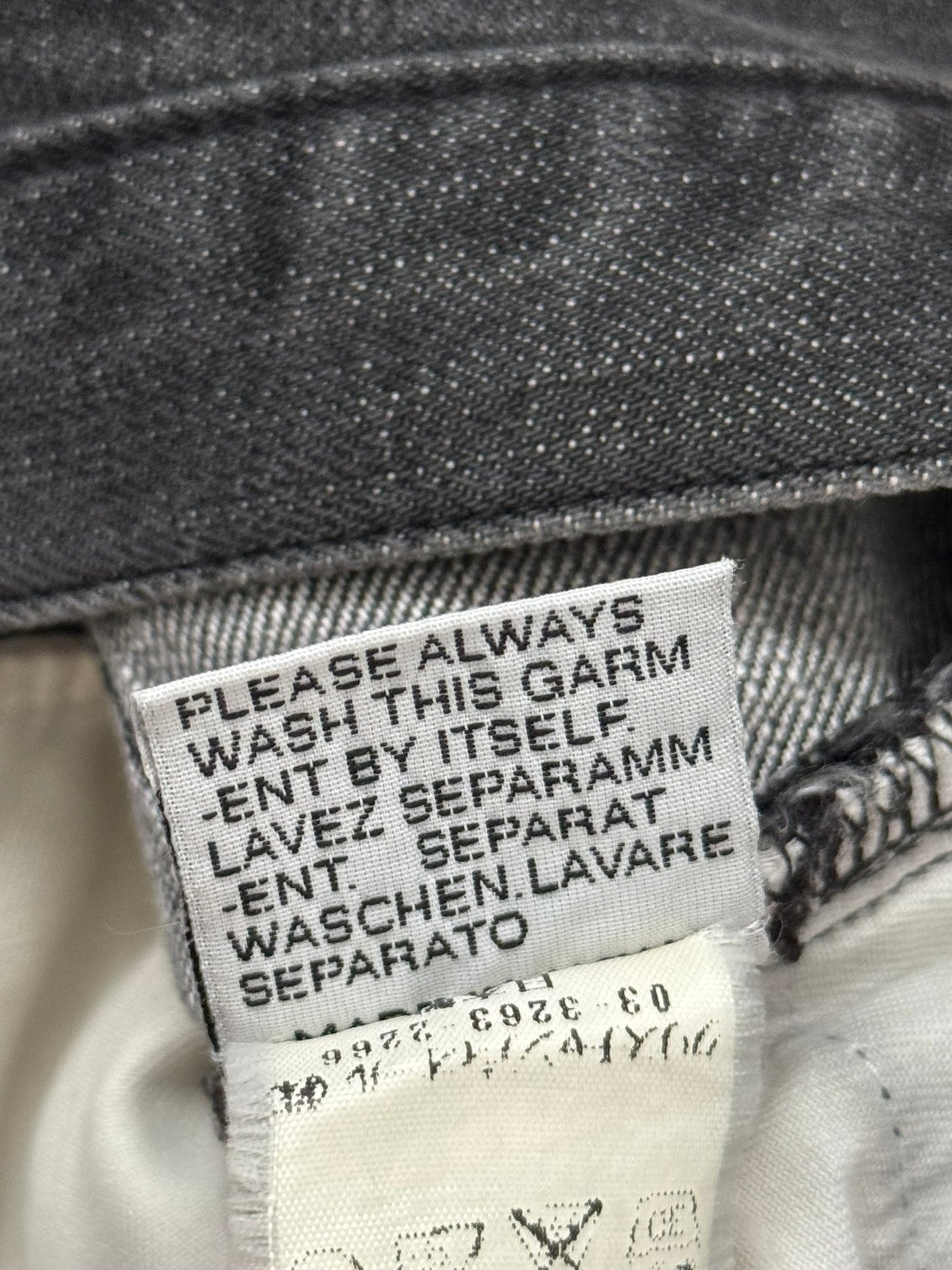 SS05 Dior Homme by Hedi Slimane MIJ Faded Black Denim Jeans