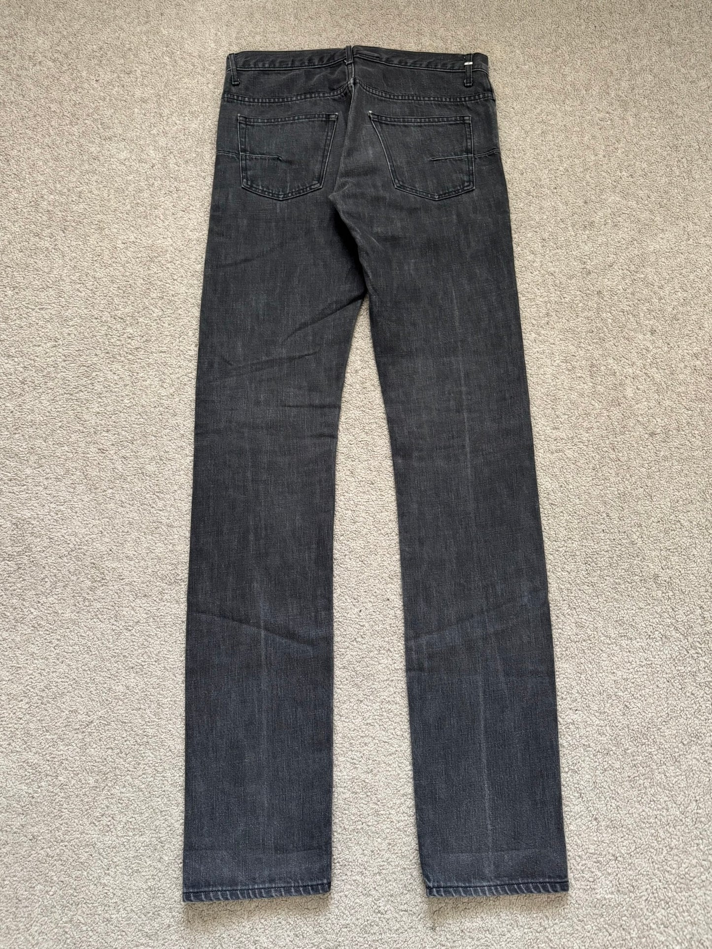 SS05 Dior Homme by Hedi Slimane MIJ Faded Black Denim Jeans