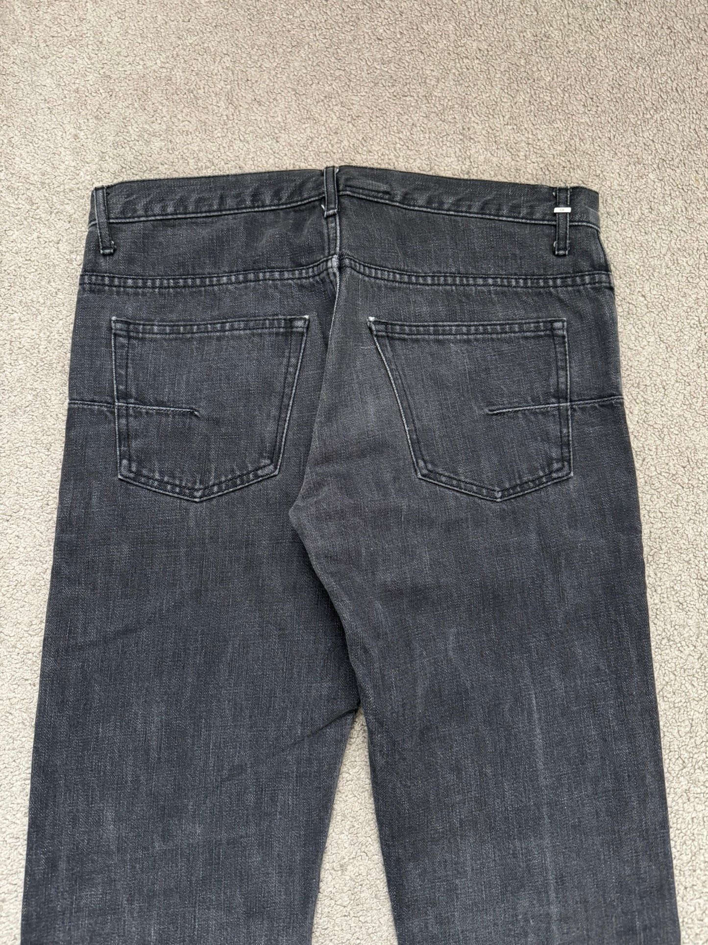 SS05 Dior Homme by Hedi Slimane MIJ Faded Black Denim Jeans