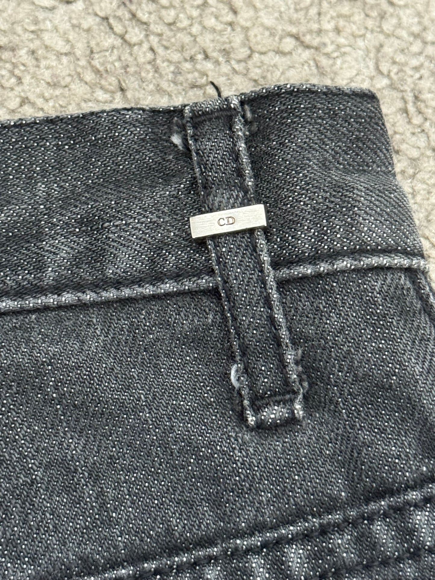 SS05 Dior Homme by Hedi Slimane MIJ Faded Black Denim Jeans