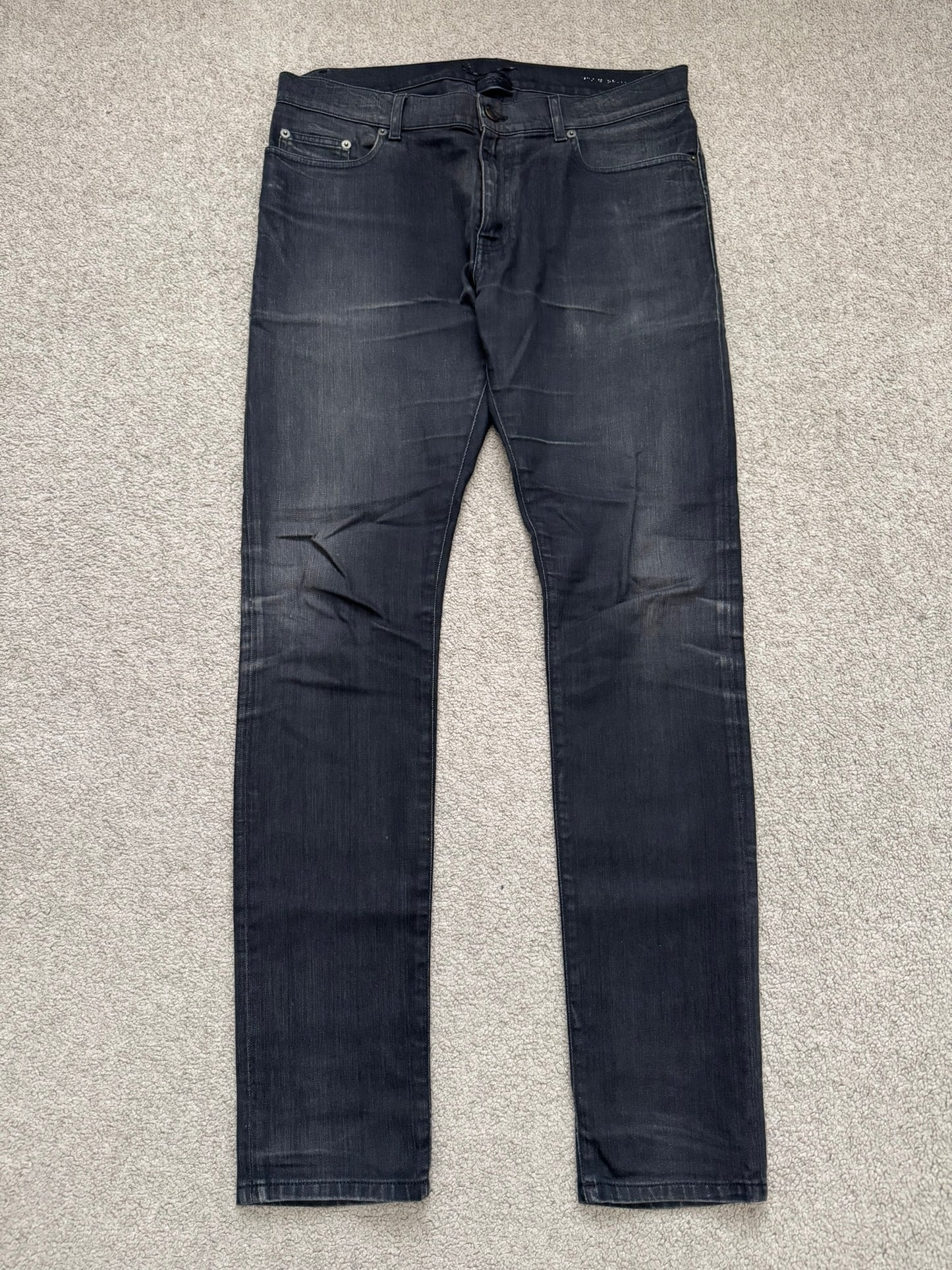 FW16 Saint Laurent by Hedi Slimane Black D02 Denim Jeans
