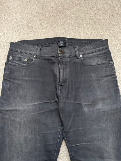 FW16 Saint Laurent by Hedi Slimane Black D02 Denim Jeans