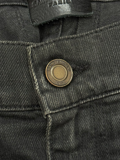 FW16 Saint Laurent by Hedi Slimane Black D02 Denim Jeans