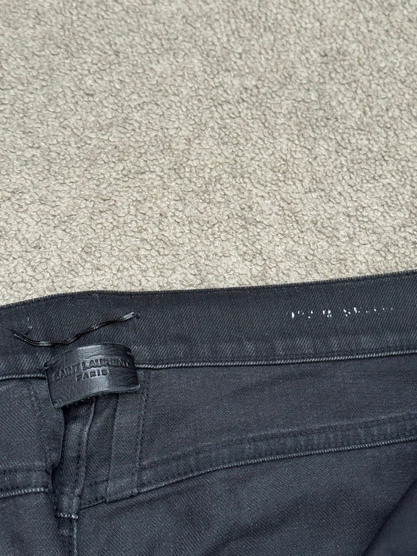 FW16 Saint Laurent by Hedi Slimane Black D02 Denim Jeans