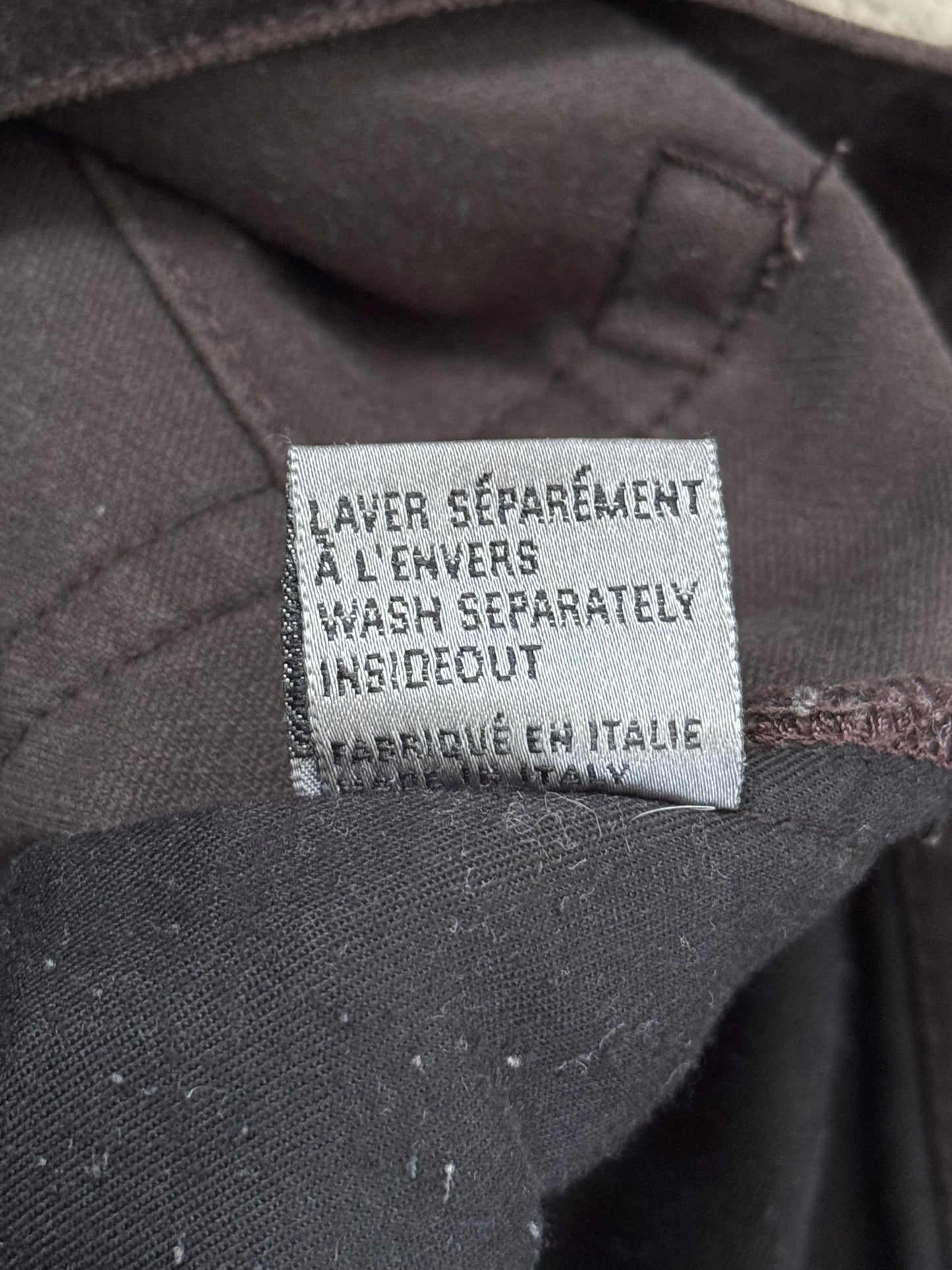 AW05 Dior Homme by Hedi Slimane Velvet Flared Bootcut Pants