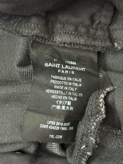 FW16 Saint Laurent by Hedi Slimane Black D02 Denim Jeans