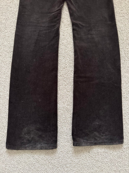 AW05 Dior Homme by Hedi Slimane Velvet Flared Bootcut Pants