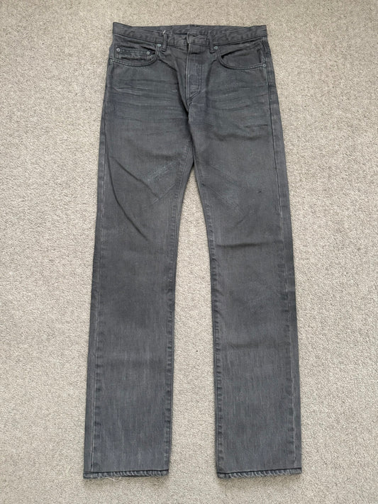 SS05 Dior Homme by Hedi Slimane "Untitled/Beck" MIJ Gray Glitter Denim Jeans