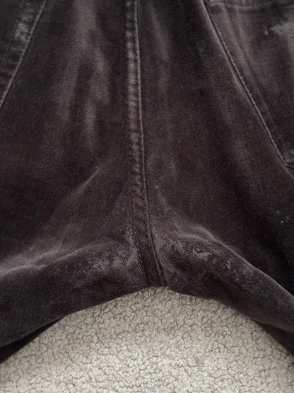 AW05 Dior Homme by Hedi Slimane Velvet Flared Bootcut Pants