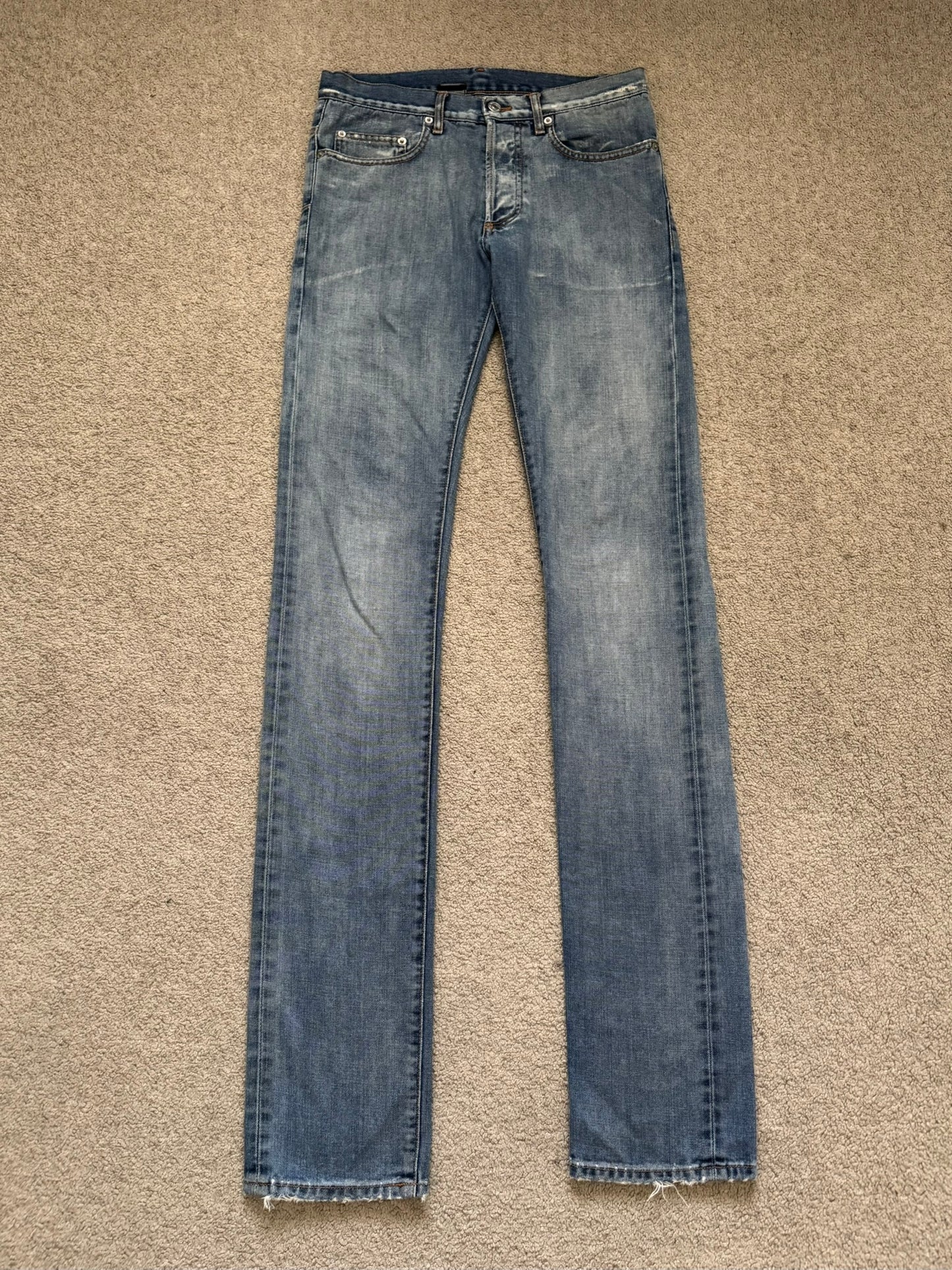 SS08 Dior Homme Light Washed Blue Denim Jeans