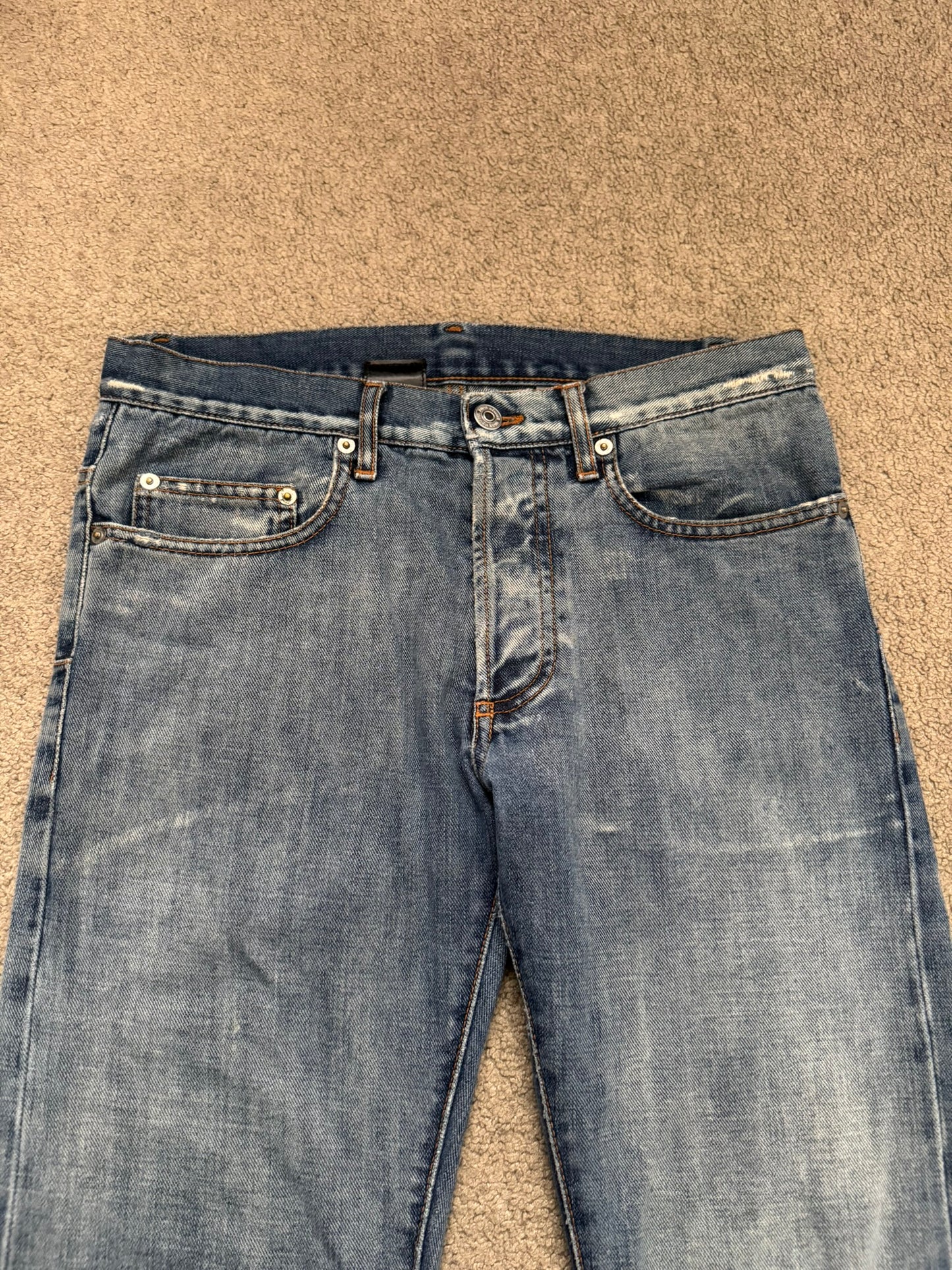 SS08 Dior Homme Light Washed Blue Denim Jeans