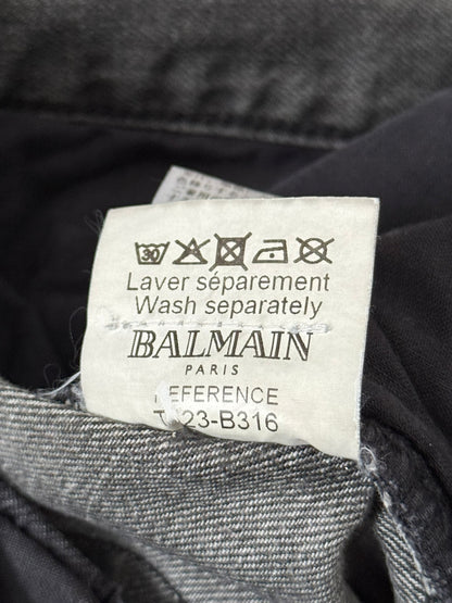SS10 Balmain by Christophe Decarnin 5 Zip Biker Denim Jeans