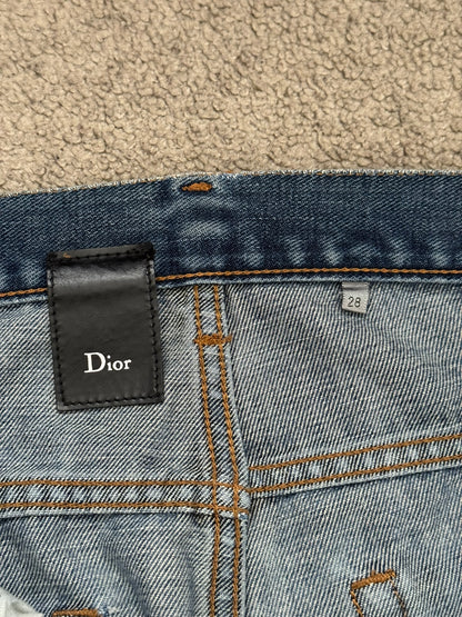 SS08 Dior Homme Light Washed Blue Denim Jeans