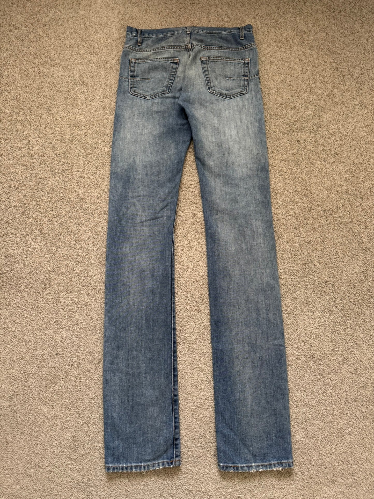 SS08 Dior Homme Light Washed Blue Denim Jeans