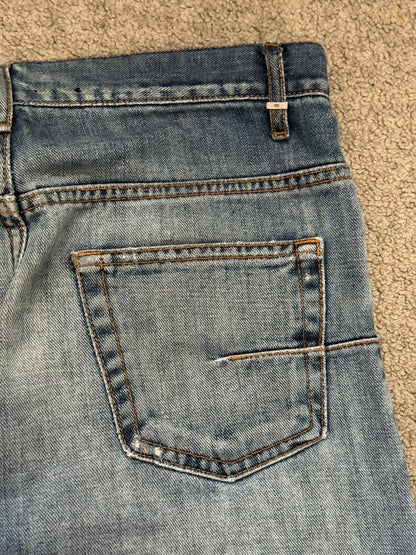 SS08 Dior Homme Light Washed Blue Denim Jeans