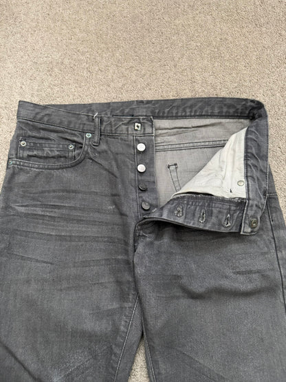 SS05 Dior Homme by Hedi Slimane "Untitled/Beck" MIJ Gray Glitter Denim Jeans