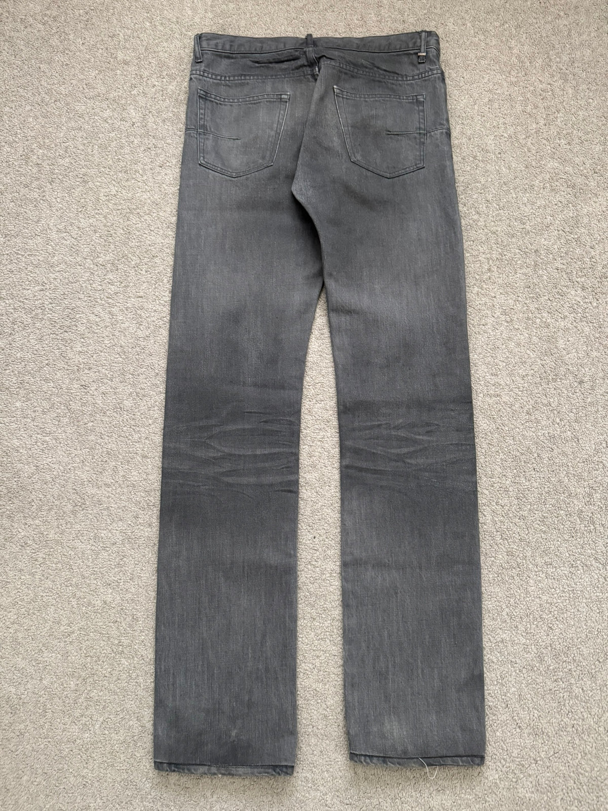 SS05 Dior Homme by Hedi Slimane "Untitled/Beck" MIJ Gray Glitter Denim Jeans