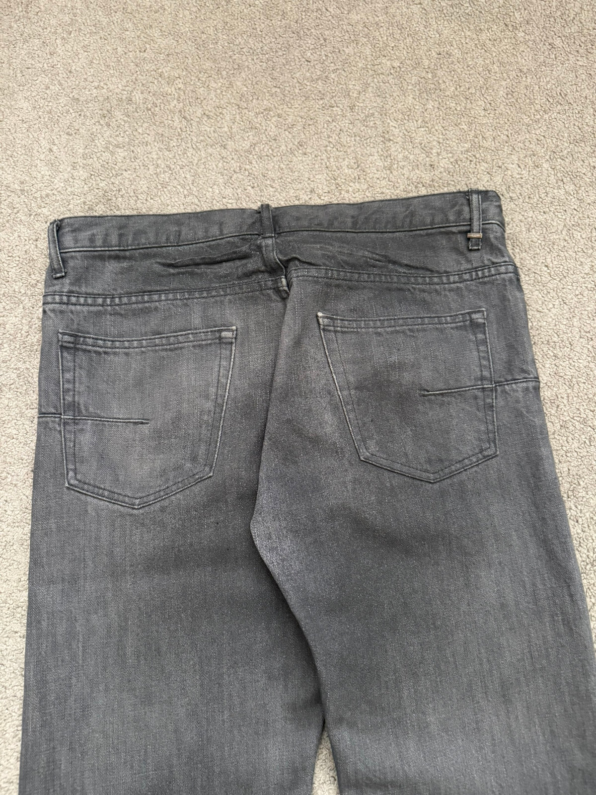SS05 Dior Homme by Hedi Slimane "Untitled/Beck" MIJ Gray Glitter Denim Jeans