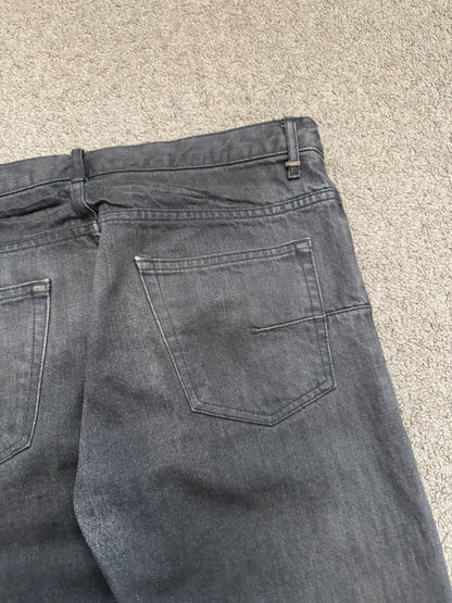 SS05 Dior Homme by Hedi Slimane "Untitled/Beck" MIJ Gray Glitter Denim Jeans