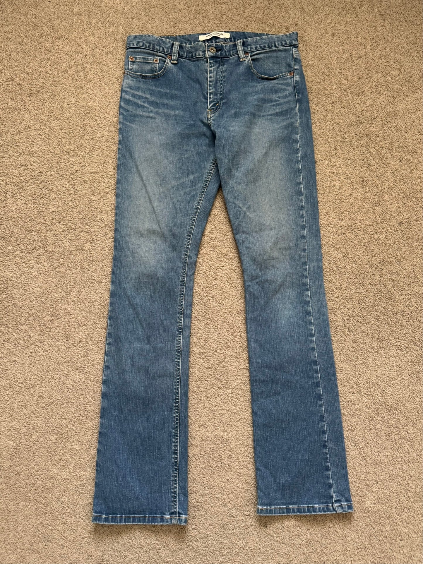 SS12 Junya Watanabe Flared Bootcut Light Washed Denim Jeans