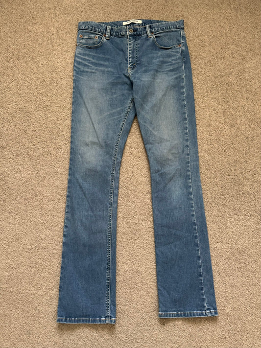 SS12 Junya Watanabe Flared Bootcut Light Washed Denim Jeans