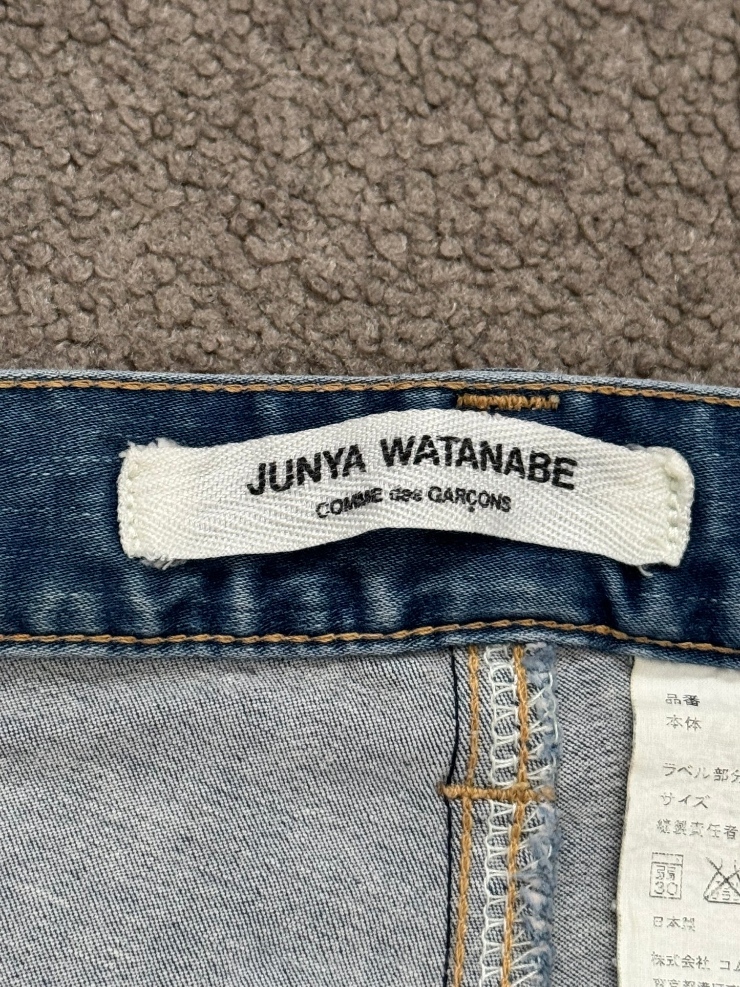 SS12 Junya Watanabe Flared Bootcut Light Washed Denim Jeans
