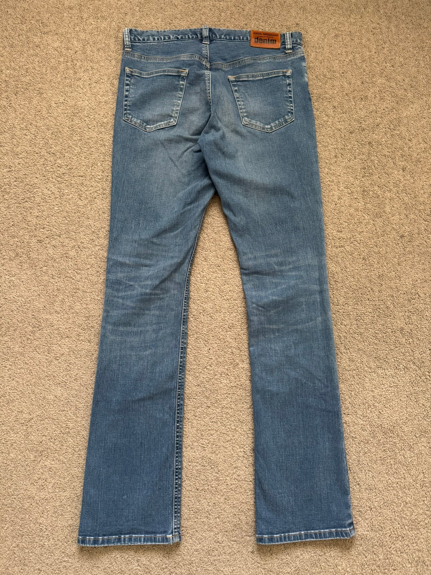 SS12 Junya Watanabe Flared Bootcut Light Washed Denim Jeans