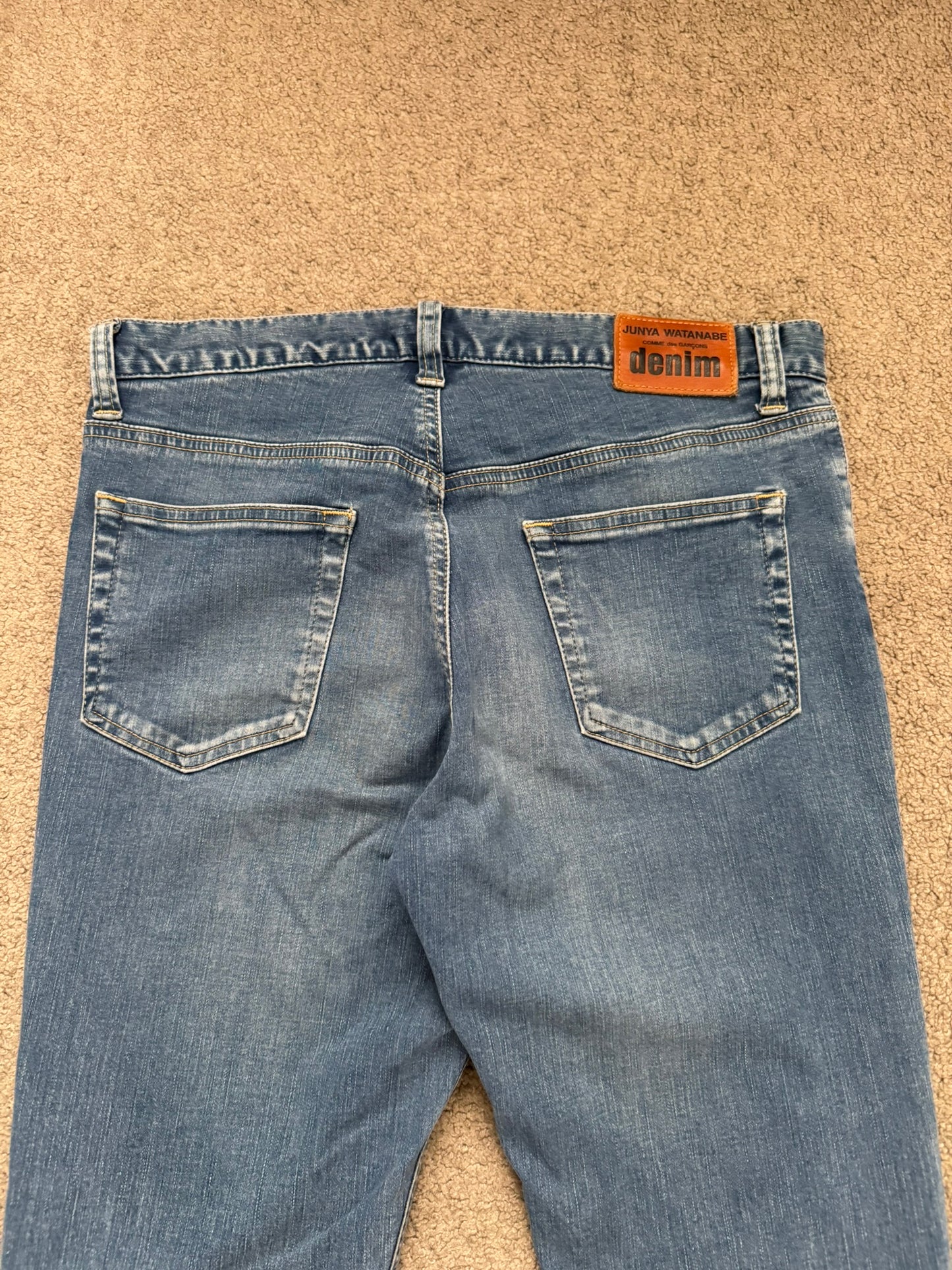 SS12 Junya Watanabe Flared Bootcut Light Washed Denim Jeans