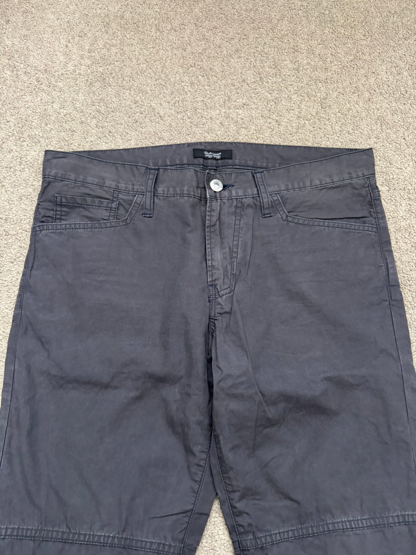 FW08 Undercover Paneled Lightning Bolt Leather Patch Jeans