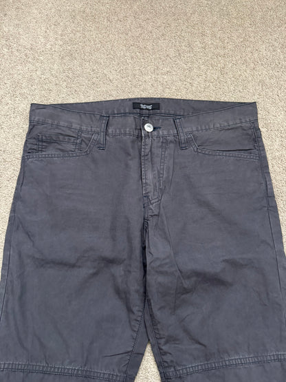 FW08 Undercover Paneled Lightning Bolt Leather Patch Jeans