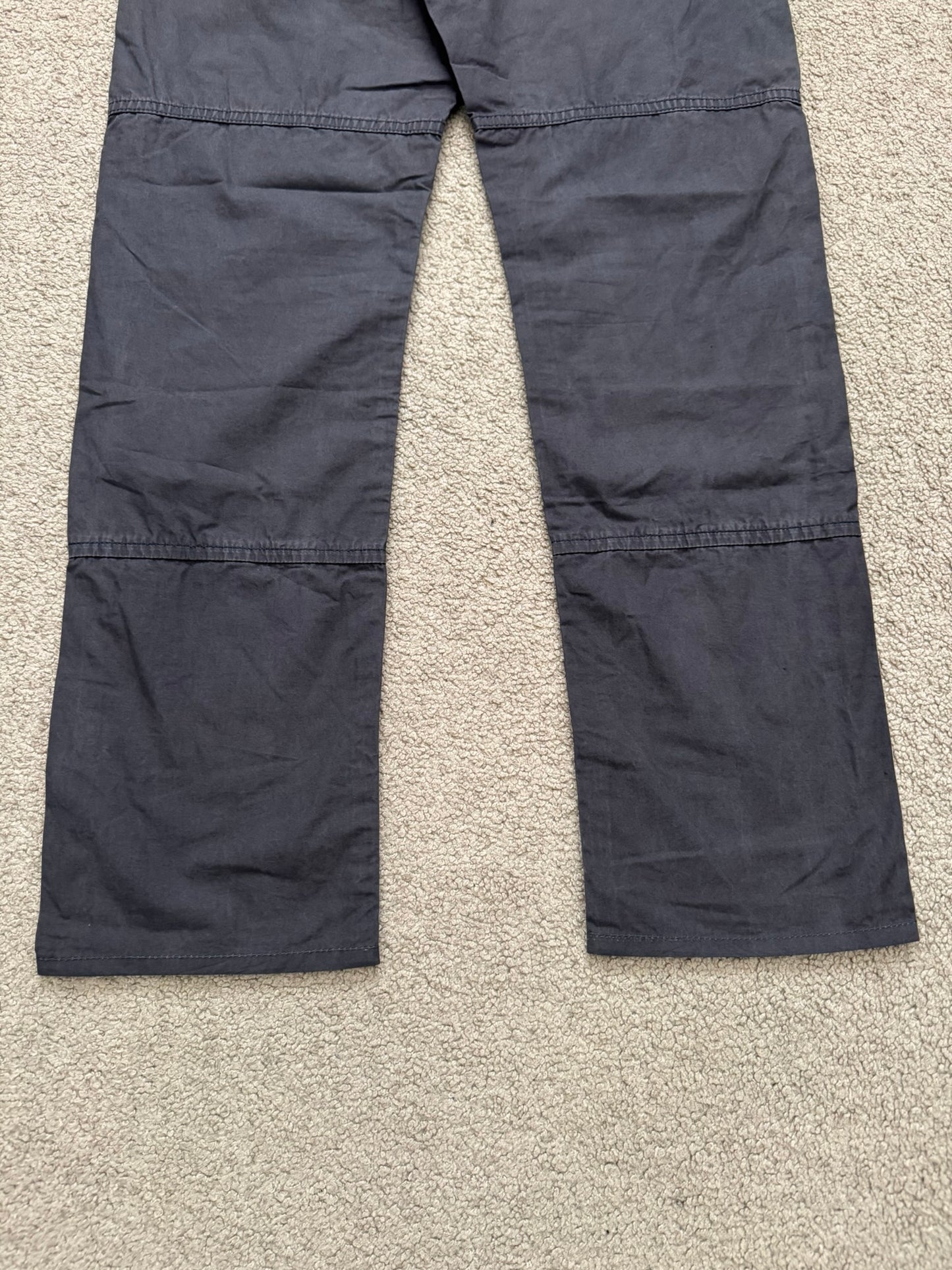 FW08 Undercover Paneled Lightning Bolt Leather Patch Jeans