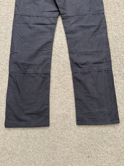 FW08 Undercover Paneled Lightning Bolt Leather Patch Jeans