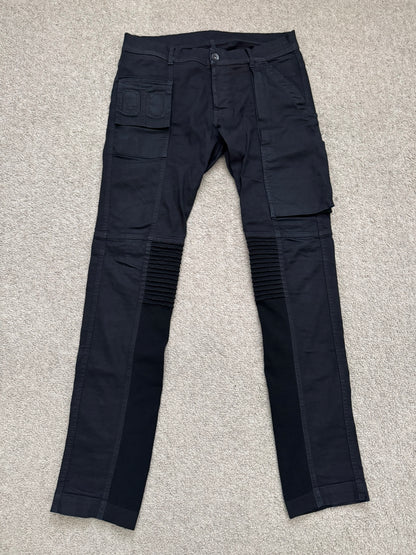 FW14 Rick Owens DRKSHDW Black Memphis Cut Biker Denim Jeans