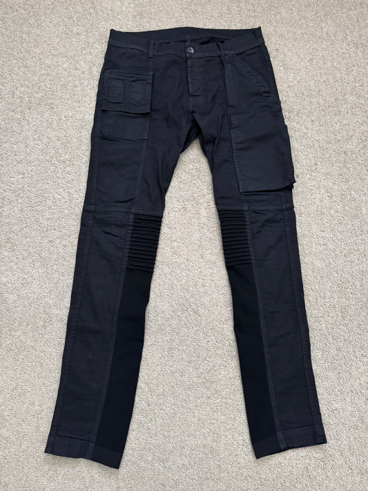 FW14 Rick Owens DRKSHDW Black Memphis Cut Biker Denim Jeans