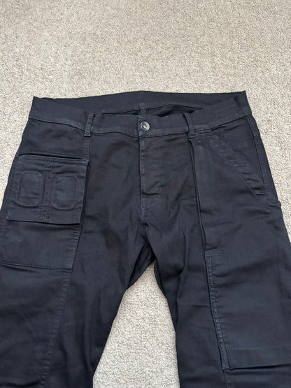 FW14 Rick Owens DRKSHDW Black Memphis Cut Biker Denim Jeans