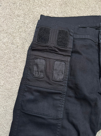 FW14 Rick Owens DRKSHDW Black Memphis Cut Biker Denim Jeans