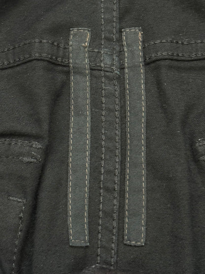 FW14 Rick Owens DRKSHDW Black Memphis Cut Biker Denim Jeans