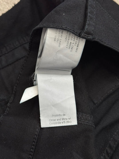FW14 Rick Owens DRKSHDW Black Memphis Cut Biker Denim Jeans
