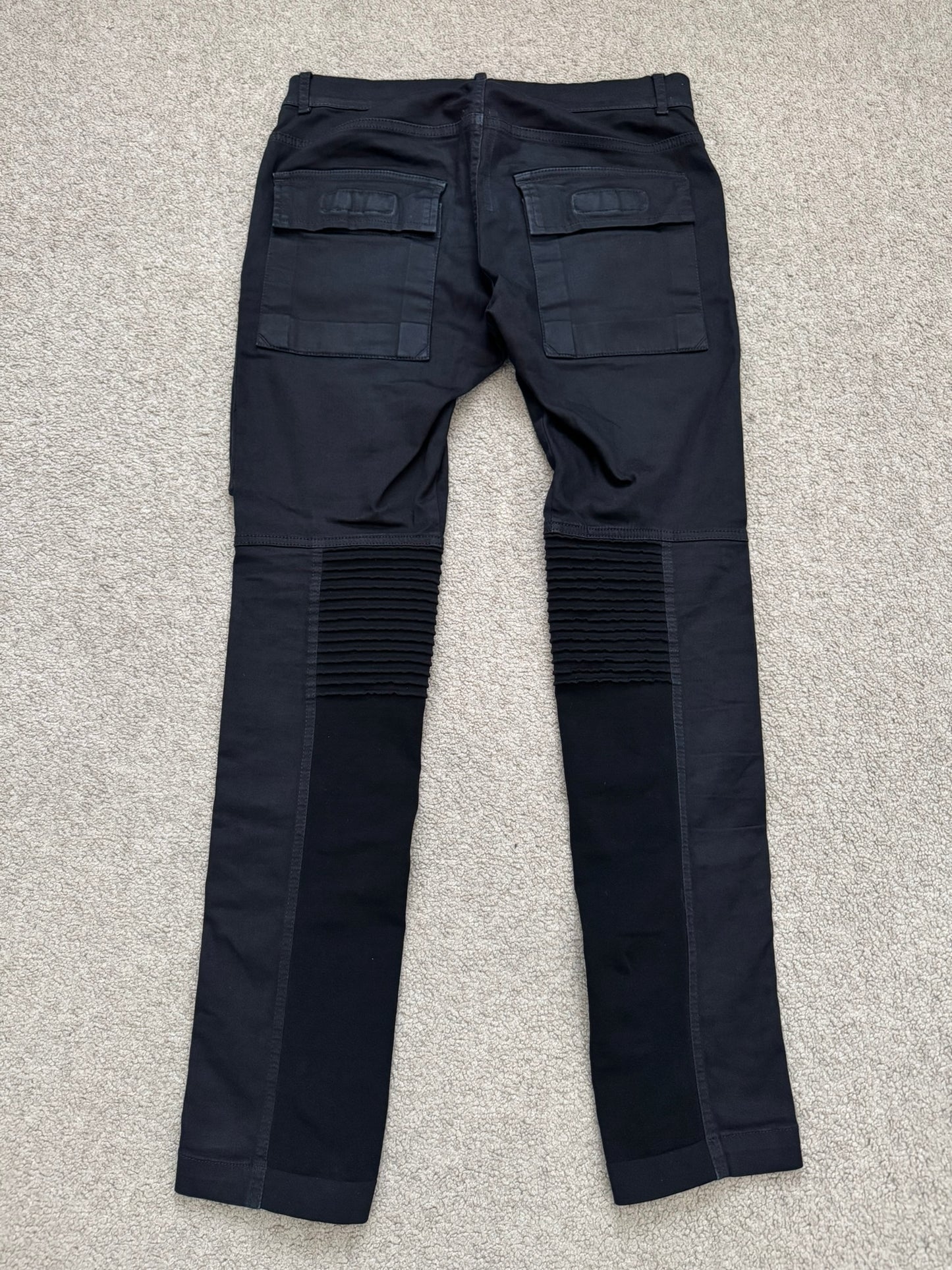 FW14 Rick Owens DRKSHDW Black Memphis Cut Biker Denim Jeans