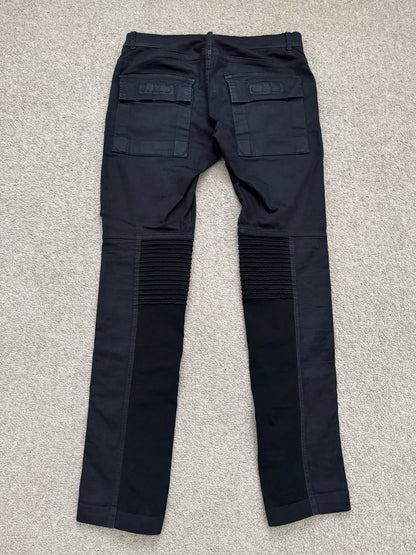 FW14 Rick Owens DRKSHDW Black Memphis Cut Biker Denim Jeans