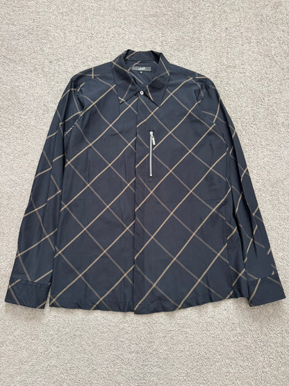 Jean Paul Gaultier Homme Objet Zipper Pocket Diamond Shirt