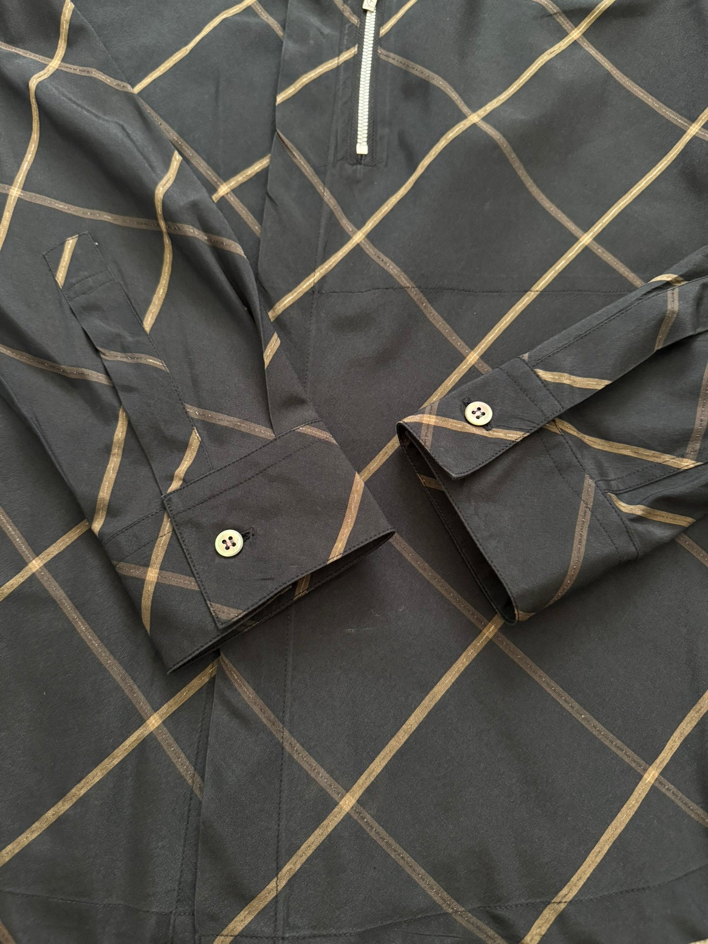 Jean Paul Gaultier Homme Objet Zipper Pocket Diamond Shirt