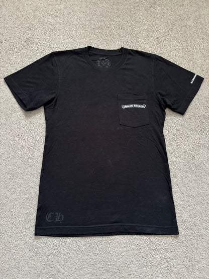 Chrome Hearts Scroll Text Logo Pocket T Shirt