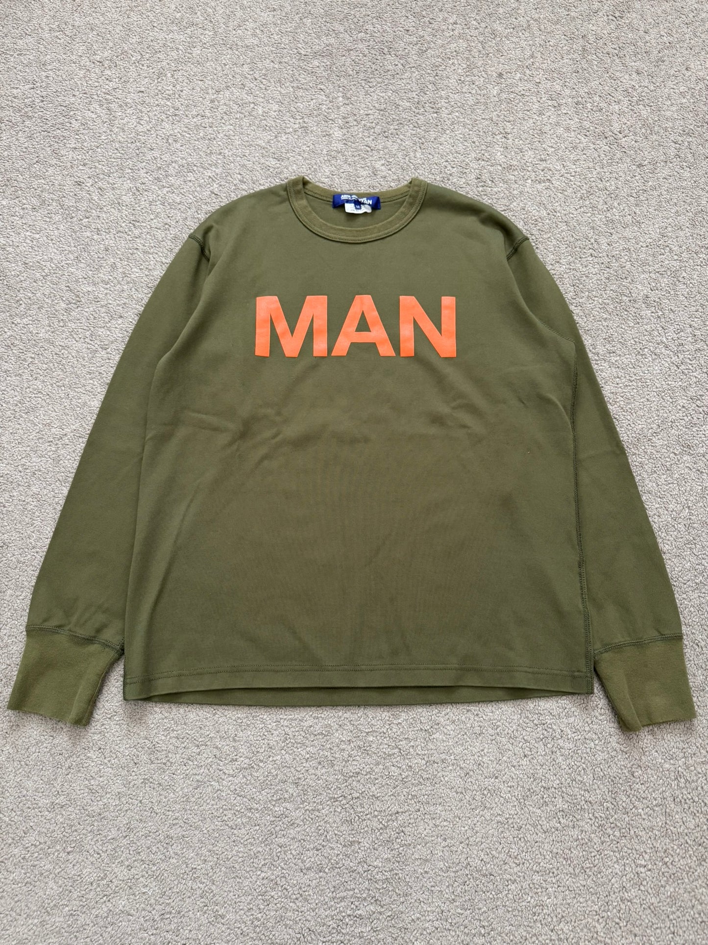 SS19 Junya Watanabe "MAN" Logo Crewneck Sweatshirt